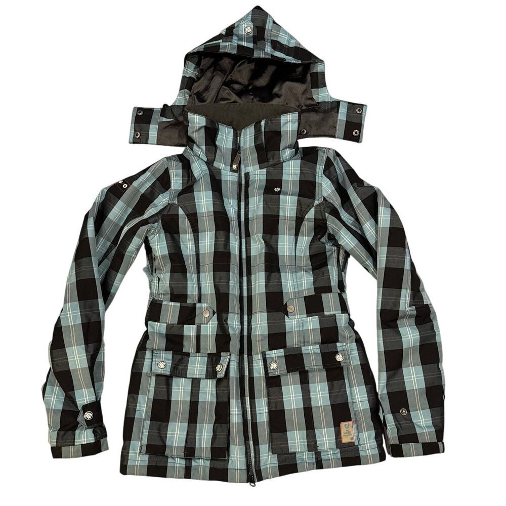 Burton The White Collection Puffy Jacket Plaid S